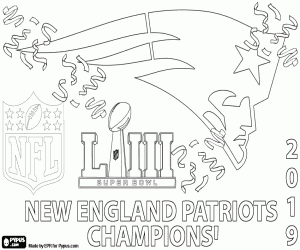Patriots, Super Bowl 2019 boyama