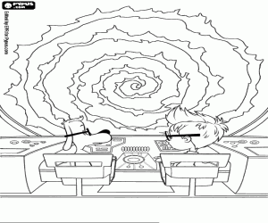 Peabody, Sherman WABAC içinde boyama
