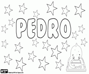Pedro, erkek adı boyama