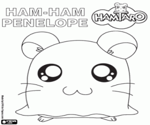 Penelope, Hamtaro bir hamster boyama