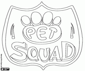 Pet Squad logo boyama