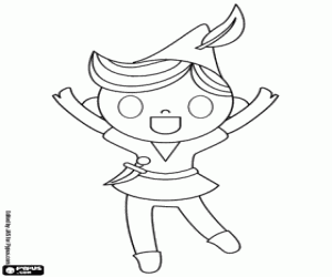 Peter Pan Neverland içinde yaşıyor boyama