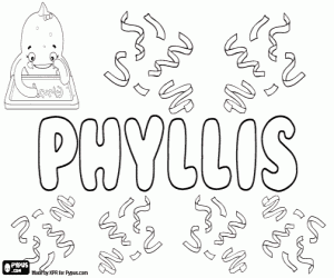 Phyllis, İngilizce adı boyama
