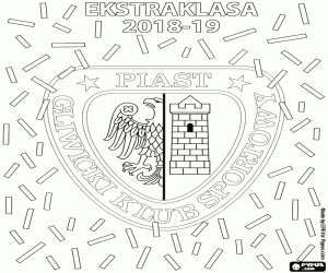 Piast Gliwice, şampiyon 2018-2019 boyama