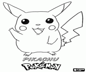 Pikachu, ünlü pokemon boyama