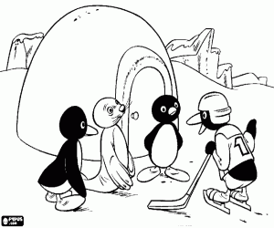Pingu ve arkadaşları boyama