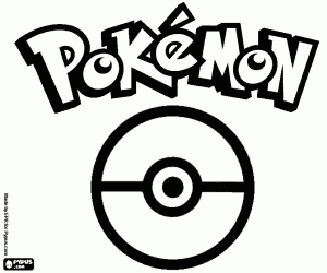 Pokemon ve Pokeball logosu boyama