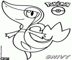 Pokemon Snivy boyama