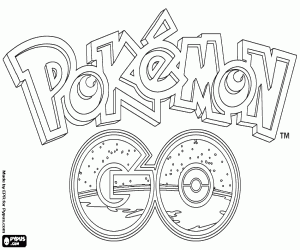 Pokémon GO logosu boyama