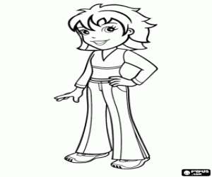 Polly Pocket üzerinde spor giyim boyama