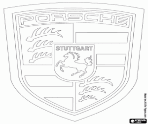 Porsche logosu boyama