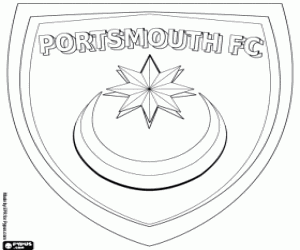 Portsmouth FC logosu boyama
