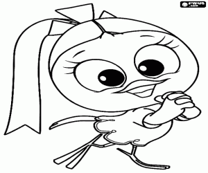 Priscilla, arkadaşım Caliméro boyama