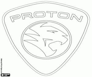 Proton marka amblemi boyama