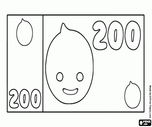 Pypus 200 banknot boyama