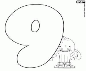 Pypus, 9 numara ile dokuz numara boyama