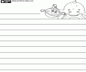 Pypus ve Noel top, mektup boyama