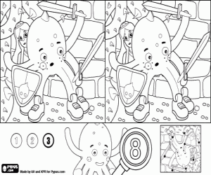 Pypus ve Prenses, farkları boyama