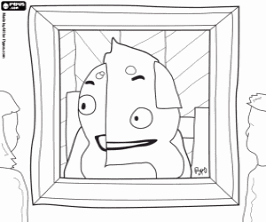 Pypus bir soyut resim boyama