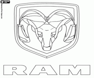 Ram Trucks logo boyama