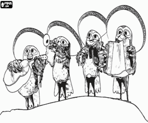 Rango müzisyenler boyama