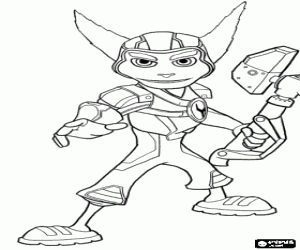 Ratchet & Clank boyama