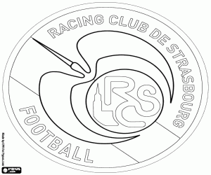 RC Strasbourg logosu boyama