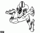 Oyuncu elinde top ile çalışan, Amerikan futbolu
