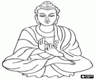 Gautama Buddha oturma