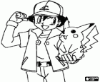 Ash, Pokémon eğitmeni, ilk Pokémon Pikachu ile