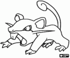 Rattata - Pokémon Normal tip, çabuk sıçan atak