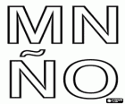 Büyük harflerle M, N, N ve O