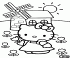 Hello Kitty haşhaş süre alanda geçmişte yel değirmenleri gezinme alır