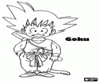 Goku, cesur çocuk Dragon Balls bulmak için hazır bir savaşçı Saiyan