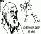 Darwin Günü, Charles Darwin 12 Şubat 1809 tarihinde doğdu. Darwin ağacı, onun evrim teorisinin ilk şeması