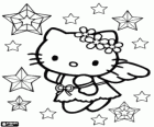 Hello Kitty yıldızlar arasında bir Noel melek