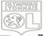 Olympique Lyon veya OL, Fransız futbol kulübü Amblemi. Olympique Lyonnais, Fransızca orijinal ismi