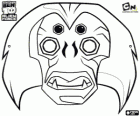 Ben 10 Spidermonkey Maske: Alien Force