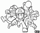 Wario, Mario, Yoshi ve Luigi