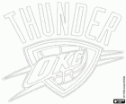 Oklahoma City Thunder, NBA takımının Logo. Kuzeybatı Grubu, Batı Konferansı