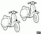 İki motosiklet scooter