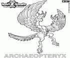 Archaeopteryx. Invizimals Shadow Zone. Agresif bir uçan dinozor, tüm kuşların anne