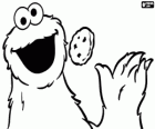 Cookie Monster çerez yiyor