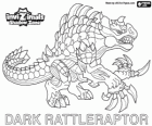 Dark Rattleraptor. Invizimals Shadow Zone. Orman vahşi avcılar