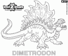 Dimetrodon. Invizimals Shadow Zone. Dinozorlar çağı gelen Etkileyici avcı sürüngen