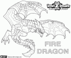 Fire Dragon. Invizimals Shadow Zone. Ağızlarına ateş atmak ejderha antik zamandan beri korkulan