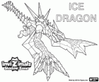 Ice Dragon. Invizimals Shadow Zone. Lives Antarktika buz ovaların buzullar içinde donmuş bir cilt onu korur
