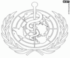 DSÖ logosu, Dünya Sağlık Örgütü. WHO, World Health Organization İngilizcede