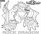 Rock Dragon. Invizimals Shadow Zone. Kaya ejderha yanardağlar, kraterler