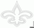 Logo NFC Güney Division amerikan futbol takımı, New Orleans Saints, New Orleans, Louisiana